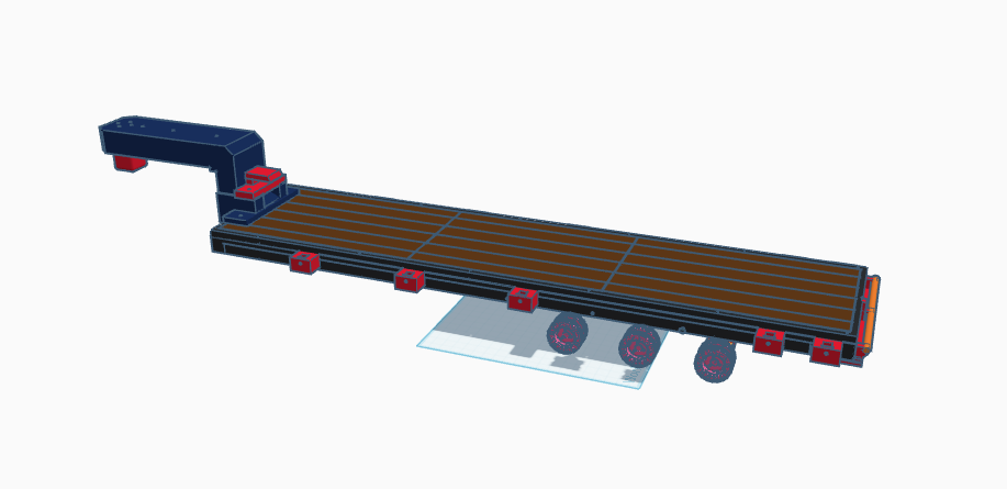 Flatbed 5th Wheel Trailer